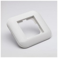 Rama ornament 1 post alb Loft Plus - Ovivo
