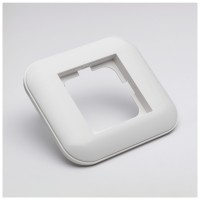 Rama ornament 1 post alb Loft Plus - Ovivo - detaliu