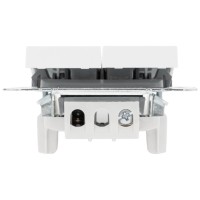 Comutator 10A alb cu indicator LED, gama Vesna - Lezard - detaliu