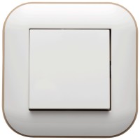 Intrerupator simplu 10A alb/Kraft Loft Ovivo - vedere laterala