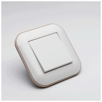 Intrerupator simplu 10A alb/Kraft Loft Ovivo - detaliu