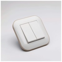 Comutator 10A alb/Kraft Loft - Ovivo, cap scara - detaliu