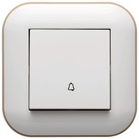 Intrerupator sonerie 10A alb/Kraft Loft - Ovivo - vedere laterala
