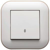 Intrerupator cap scara 10A alb/Kraft Loft - Ovivo - vedere laterala