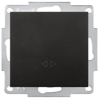 Intrerupator cruce 10A negru Vesna - intermediar pe 3 puncte