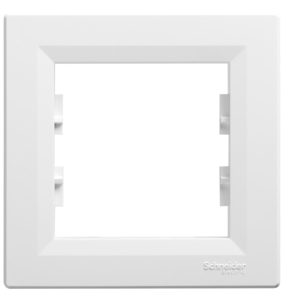 Rama 1 post alb Asfora Schneider, ornament plastic