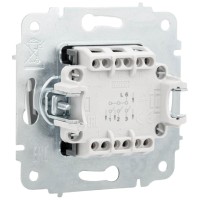 Intrerupator triplu 10A negru Vesna - Lezard - ambalaj