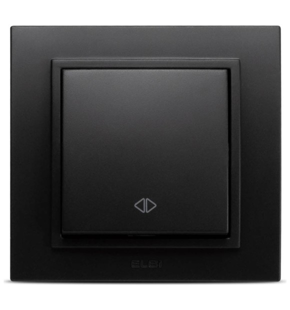Intrerupator cruce 10A negru mat Zena - ELBI