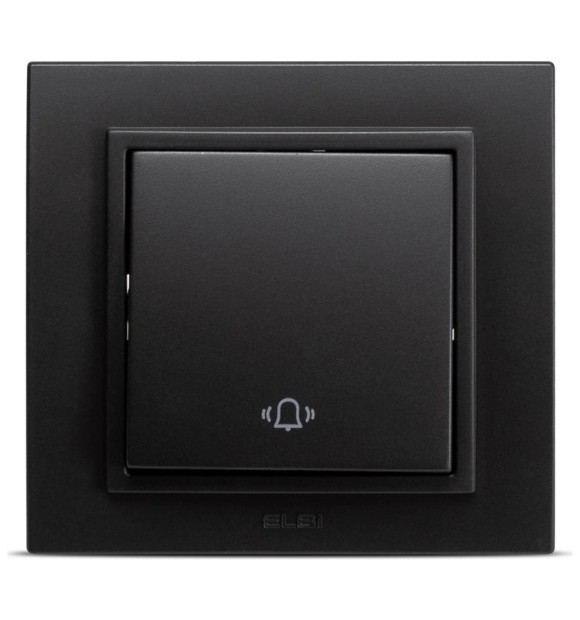 Intrerupator sonerie 10A negru mat Zena - buton sonerie