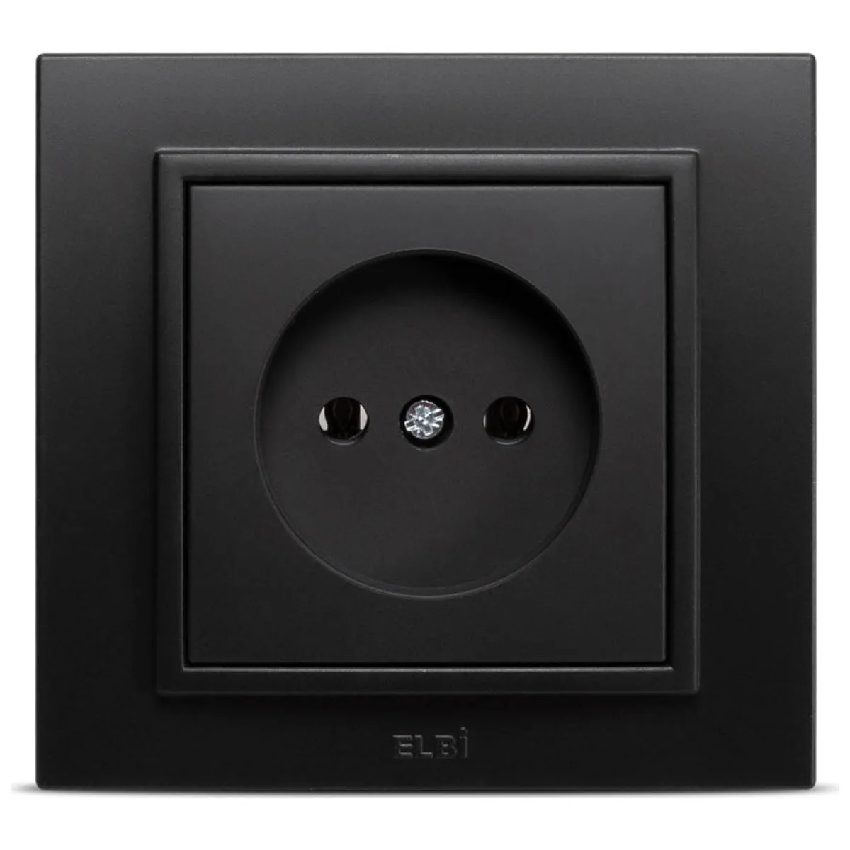 Priza fara contact de protectie 16A negru mat Zena - Elbi