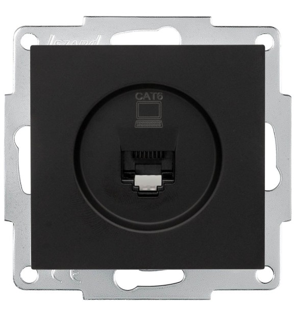 Priza date 1x RJ45 Cat6e negru Vesna - Lezard