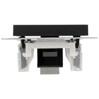 Priza date 1x RJ45 Cat6e negru Vesna - Lezard - detaliu