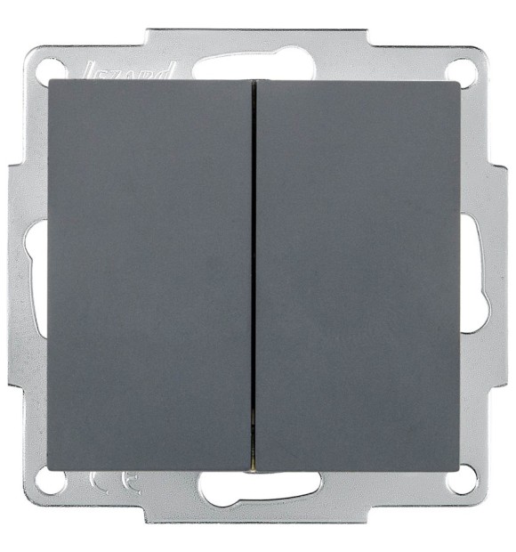 Comutator cap scara 10A gri grafit Vesna - Lezard