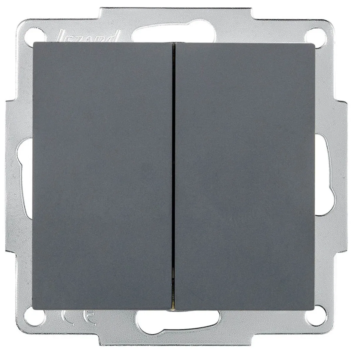 Comutator cap scara 10A gri grafit Vesna - Lezard