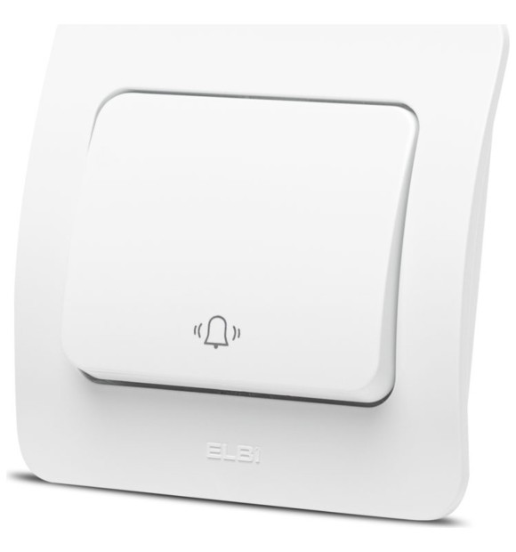 Intrerupator sonerie 10A alb Jazz - buton de sonerie Elbi