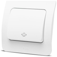 Intrerupator sonerie 10A alb Jazz - buton de sonerie Elbi
