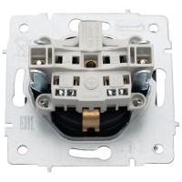 Priza Schuko cu capac 16A gri grafit Vesna - Lezard - detaliu