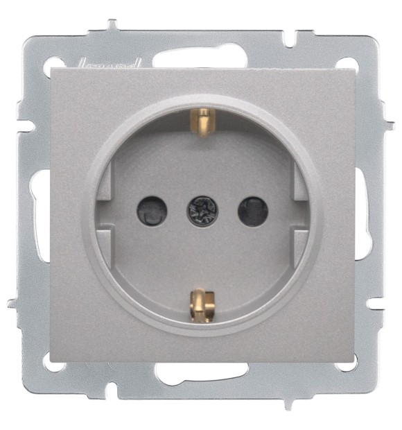 Priza Schuko 16A gri deschis Vesna - Lezard