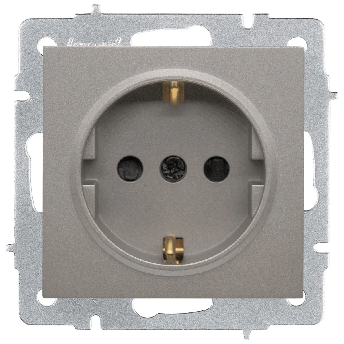 Priza Schuko 16A cu protectie copii gri deschis Vesna - Lezard