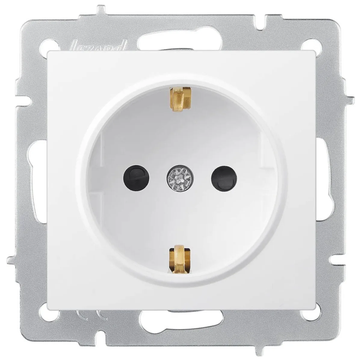 Priza Schuko 16A cu protectie copii alba, gama Vesna - Lezard