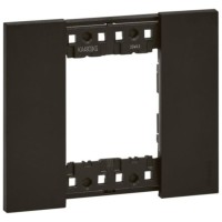 Rama ornament 2 module negru Bticino Living Now Legrand