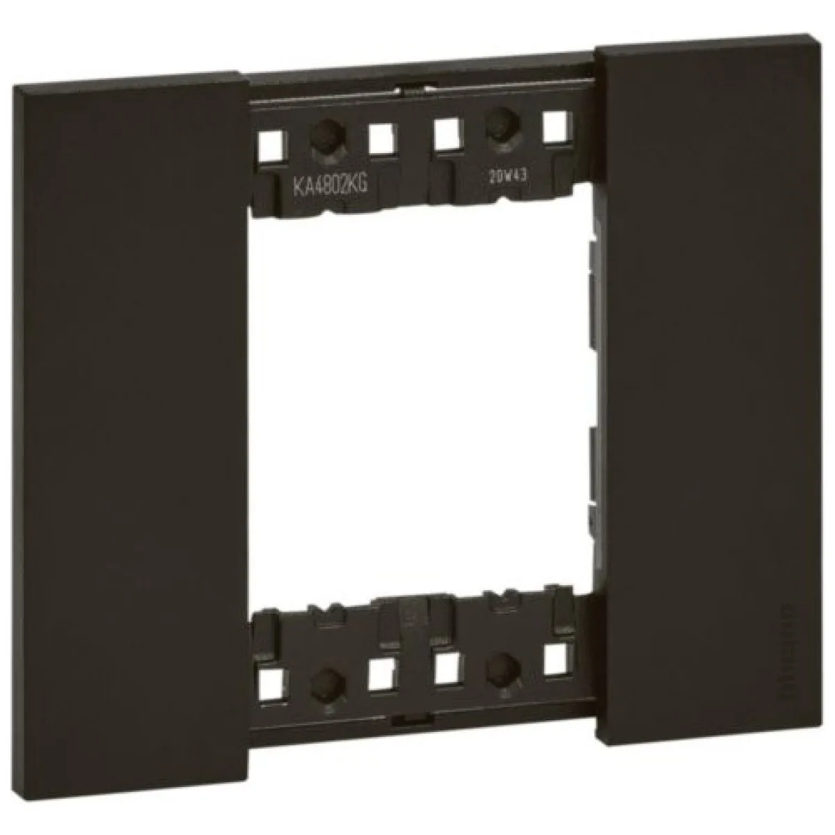 Rama ornament 2 module negru Bticino Living Now Legrand