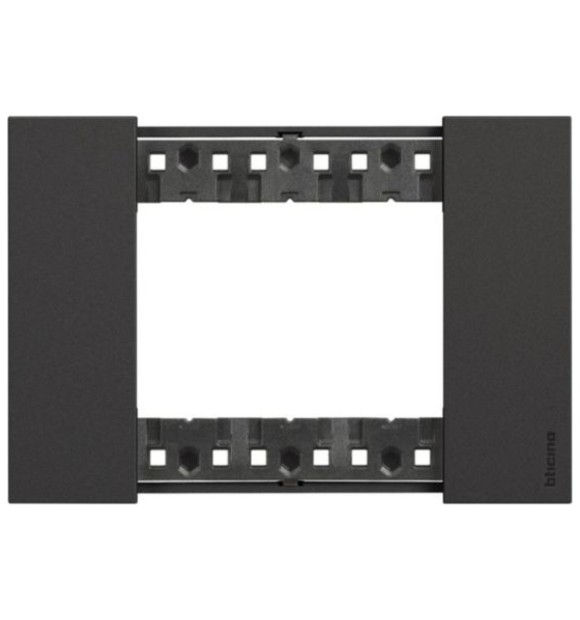 Rama ornament 3 module negru Bticino Living Now - Legrand