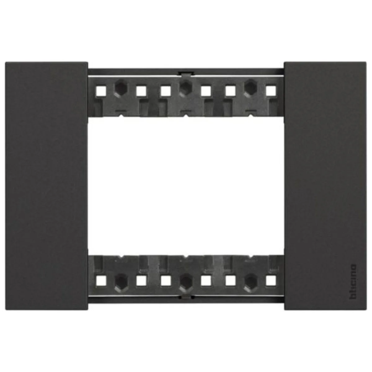 Rama ornament 3 module negru Bticino Living Now - Legrand