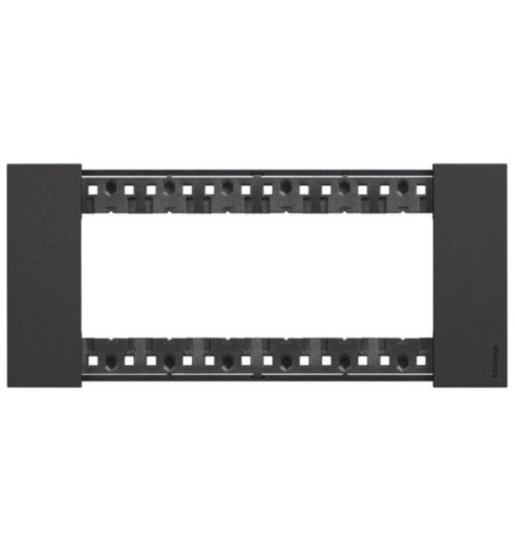 Rama ornament 6 module negru Bticino - Legrand KA4806KG