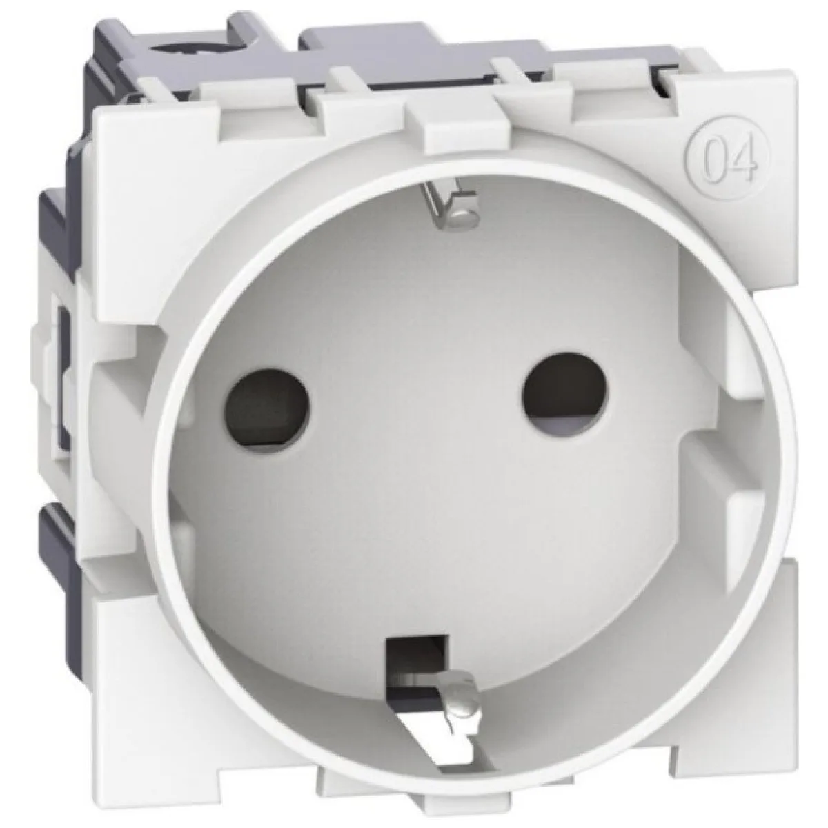 Priza Schuko 2M 16A alb, gama Bticino Living Now - Legrand
