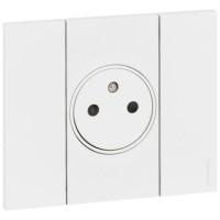 Rama ornament 2 module alb, gama Bticino Living Now - Legrand - detaliu