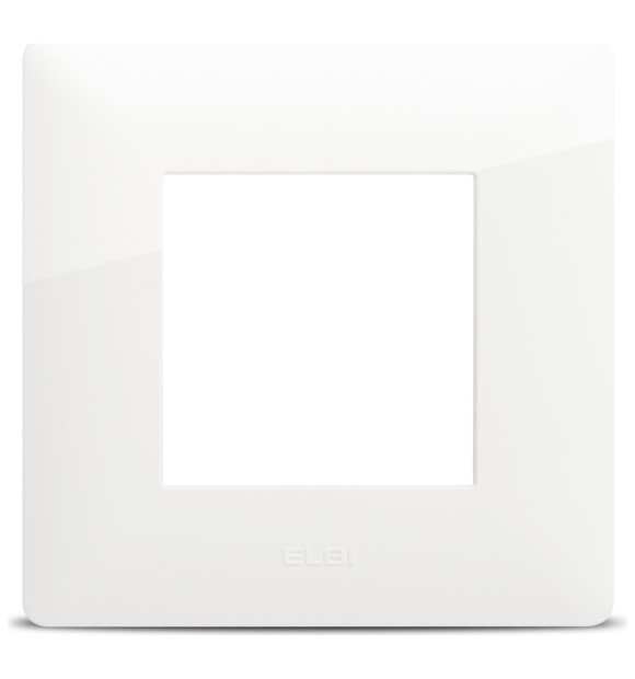 Rama ornament 2 module alb, gama Moda Elbi, doza rotunda