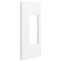 Rama ornament 2 module alb, gama Moda Elbi, doza rotunda - detaliu