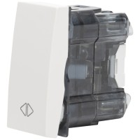 Intrerupator cruce 1M 10A alb mat, gama Moda - Elbi - vedere laterala