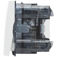 Intrerupator cruce 1M 10A alb mat, gama Moda - Elbi - detaliu