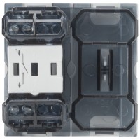 Intrerupator simplu 2M 10A alb mat Moda - aparataj Elbi - ambalaj