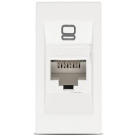 Priza date UTP Cat.6e RJ45 1M alb mat, gama Moda - Elbi