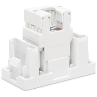 Priza date UTP Cat.6e RJ45 1M alb mat, gama Moda - Elbi - ambalaj