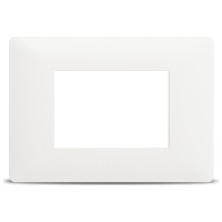 Rama ornament 3 module alb mat, gama Moda - Elbi - vedere laterala
