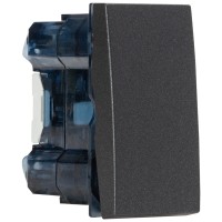 Intrerupator simplu 1M 10A antracit mat, gama Moda