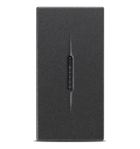Intrerupator simplu 1M 10A cu LED antracit mat Moda