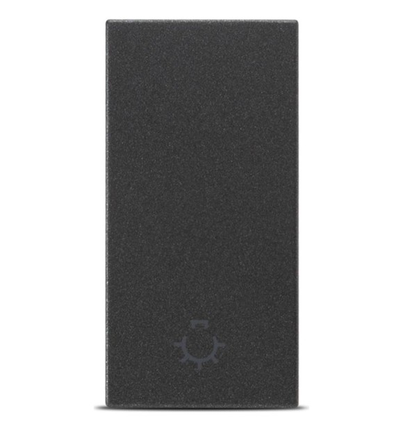 Intrerupator cu revenire 1M 10A antracit mat Moda Voice