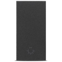 Intrerupator cu revenire 1M 10A antracit mat Moda Voice