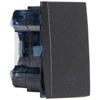Intrerupator cap scara 1M 10A antracit mat Moda Elbi - vedere laterala