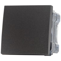 Intrerupator simplu 2M 10A antracit mat Moda Voice - Elbi - vedere laterala