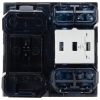 Intrerupator cu revenire 2M 10A antracit mat Moda - ambalaj