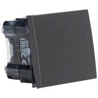 Intrerupator cruce 2M 10A antracit mat Moda - Elbi - vedere laterala