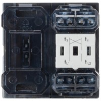 Intrerupator cruce 2M 10A antracit mat Moda - Elbi - ambalaj