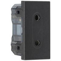 Priza 1 modul antracit mat, gama Moda Voice - Elbi - vedere laterala