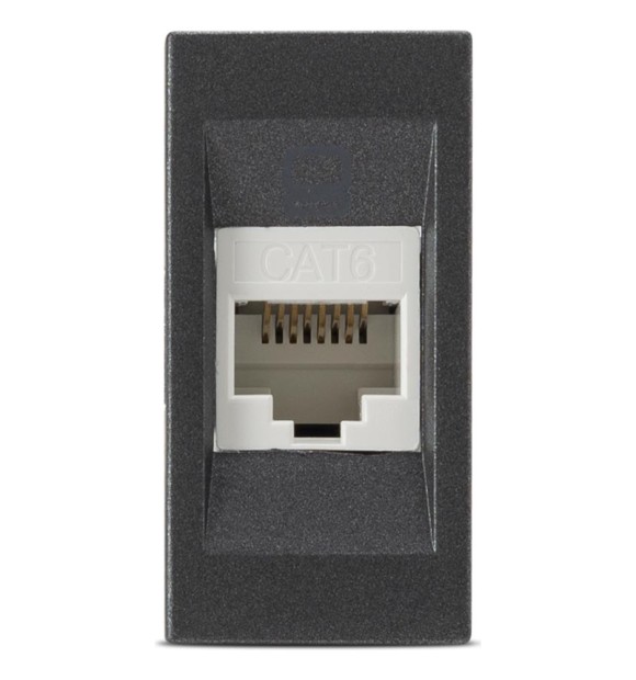 Priza date UTP RJ45 Cat.6e 1M antracit Moda - ELBI